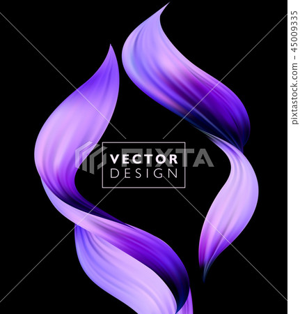 Abstract colorful vector background, color flow liquid wave for design brochure, website, flyer. 45009335