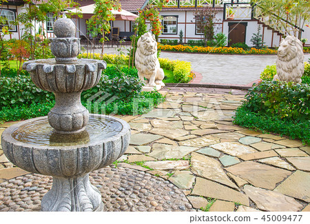 Photo of a multi-tier fountain Photo of a multi-tier fountain 45009477