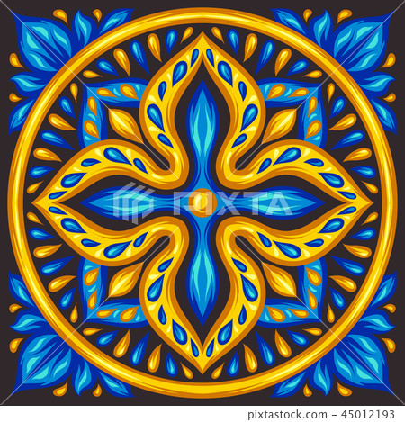 Moroccan ceramic tile pattern. Moroccan ceramic tile pattern. 45012193