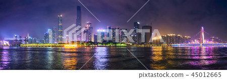 Guangzhou skyline. Guangzhou, China Guangzhou skyline. Guangzhou, China 45012665