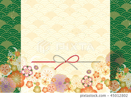 new year, ceremonial paper strings, japanese style 45012802