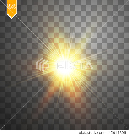 Glow light effect. Starburst with sparkles. Glow light effect. Starburst with sparkles. 45013806