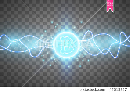 Bitcoin mining, conceptual illustration. - Stock Illustration [45013837 ...