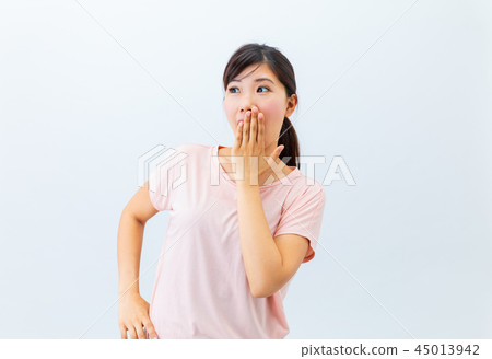 Young woman doing yoga fitness Young woman doing yoga fitness 45013942