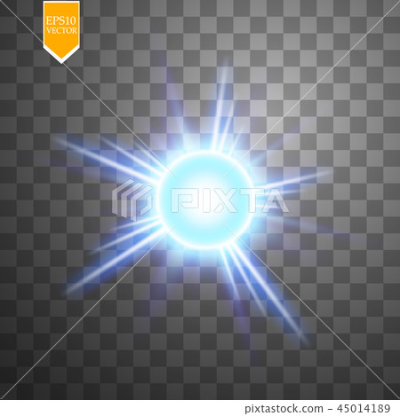 Light digital star on the transparent background Light digital star on the transparent background 45014189