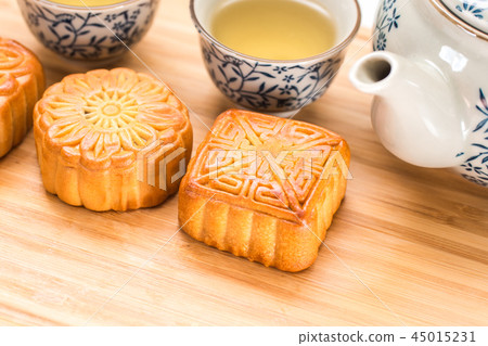 Delicious moon cake for Mid Autumn Festival 45015231