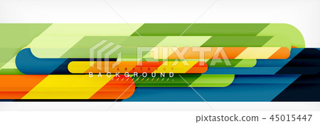 Abstract colorful lines, modern geometric background design 45015447