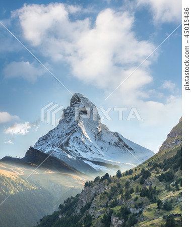 Matterhorn in Swiss Alps, Zermatt area,Switzerland 45015486