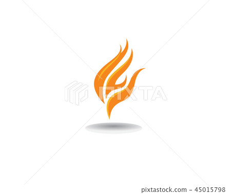 Fire Logo Template vector icon Oil, - Stock Illustration [45015798] - PIXTA