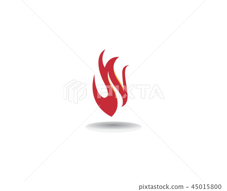 Fire Logo Template vector icon Oil - Stock Illustration [45015800] - PIXTA