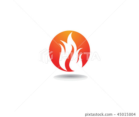 Fire Logo Template vector icon Oil, - Stock Illustration [45015804] - PIXTA