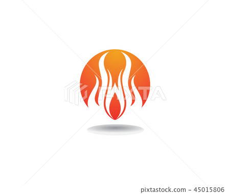 Fire Logo Template vector icon Oil, - Stock Illustration [45015806] - PIXTA