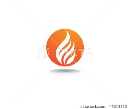 Fire Logo Template vector icon Oil - Stock Illustration [45015810] - PIXTA