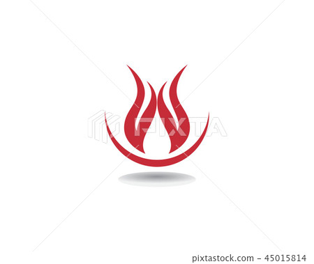 Fire Logo Template vector icon Oil, - Stock Illustration [45015814] - PIXTA