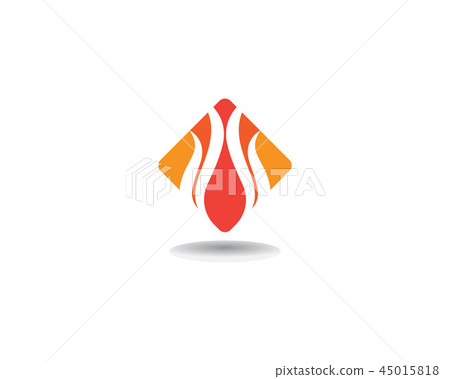 Fire Logo Template vector icon Oil, - Stock Illustration [45015818] - PIXTA