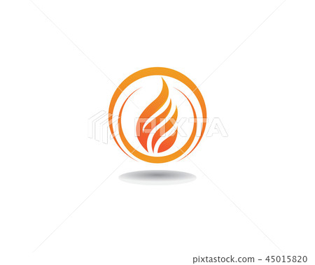 Fire Logo Template vector icon Oil, - Stock Illustration [45015820] - PIXTA