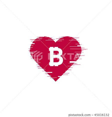 Bitcoin coin with fast speed motion lines. 45016132