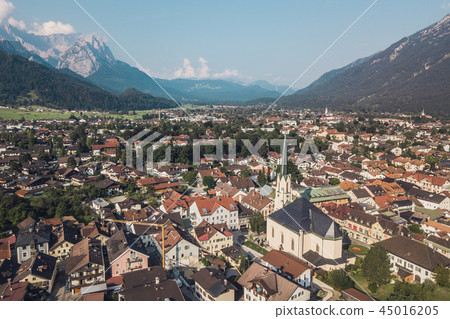 Aerial view of Garmisch-Partenkirchen 45016205