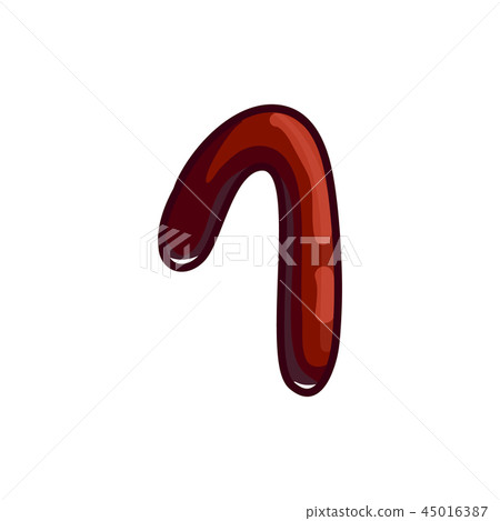 Chocolate font type on white background Chocolate font type on white background 45016387