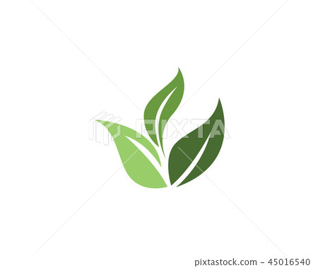 green leaf ecology nature element vector icon - Stock Illustration ...