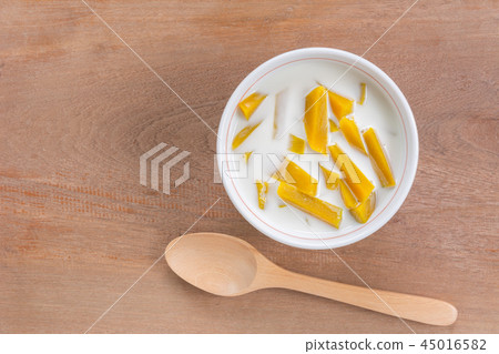boiled pumpkin with coconut milk boiled pumpkin with coconut milk 45016582