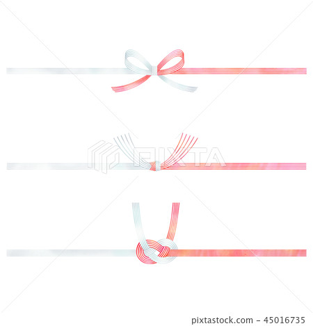 Mizuhiki(紅色和白色) Mizuhiki(紅色和白色) 45016735