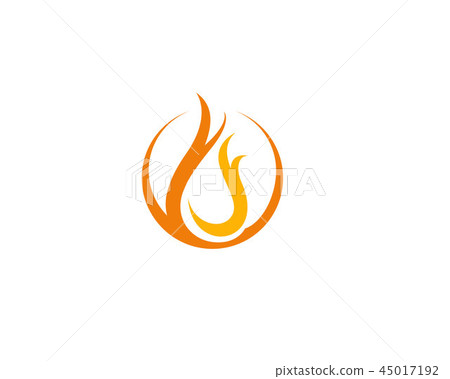 Fire Logo Template vectors - Stock Illustration [45017192] - PIXTA