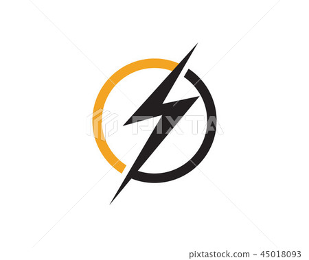 Flash thunder bolt logo Flash thunder bolt logo 45018093