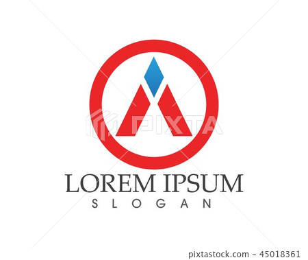 A Letter Logo Business Template Vector icon 45018361