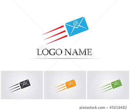 Vector - Fast Cloud Mail Logo Design Template.. Vector - Fast Cloud Mail Logo Design Template.. 45018482