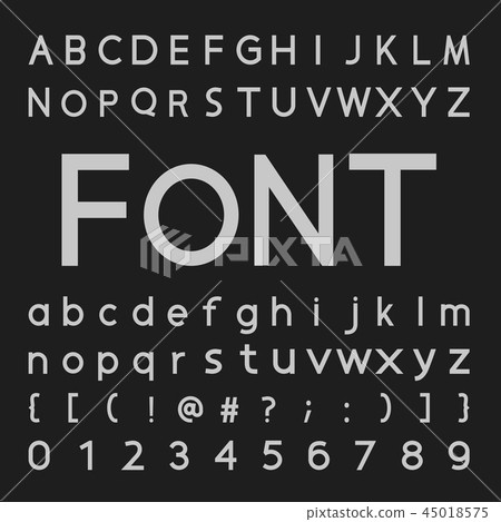 Texture font grunge alphabet vector, Style letter Texture font grunge alphabet vector, Style letter 45018575