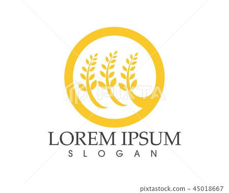 rice food meal logo and symbols template icons 45018667