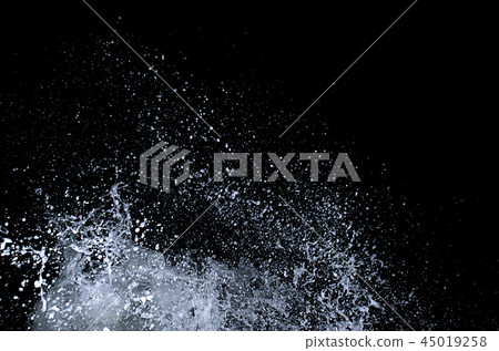 Splashing wave on the Black sea in the night. 45019258