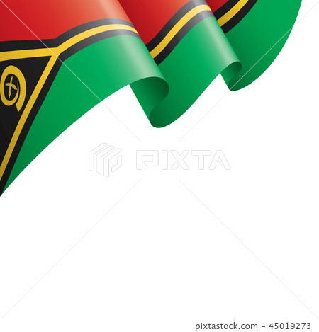 Vanuatu flag, vector illustration on a white background 45019273