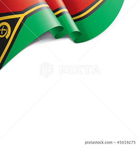 Vanuatu flag, vector illustration on a white background 45019275