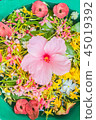 Colorful Flower petals floating in the bowl 45019392