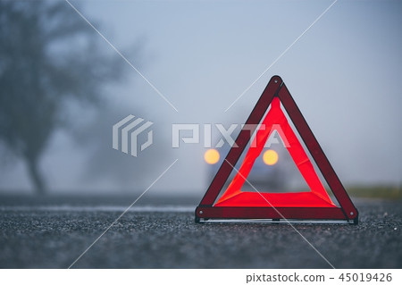 Traffic problem in thick fog 45019426