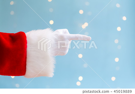 Santa with pointing gesture Santa with pointing gesture 45019889
