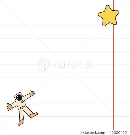 Color invitation postcard, gift tags. School notebook sheet, pencil. Imagination, office supplies 45020433