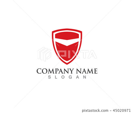 Security guard logo design vector shield template - Stock Illustration ...