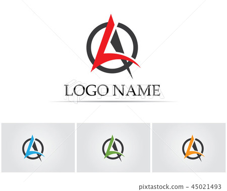 A Letter Logo Business Template Vector icon.. - Stock Illustration ...