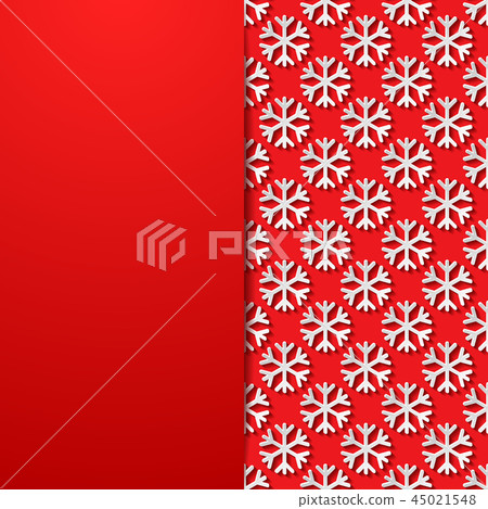 Decorative background with snowflakes 45021548