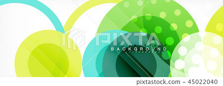 Overlapping circles design background 45022040
