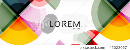 Abstract background bright circles geometric design Abstract background bright circles geometric design 45022067