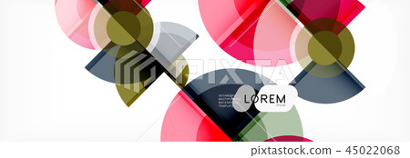 Abstract background - multicolored circles, trendy minimal geometric design Abstract background - multicolored circles, trendy minimal geometric design 45022068