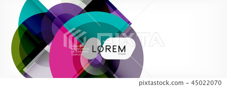 Vector fantastic circle modern geometric background template Vector fantastic circle modern geometric background template 45022070