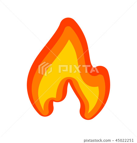 Fire flames, red yellow art new icon Fire flames, red yellow art new icon 45022251