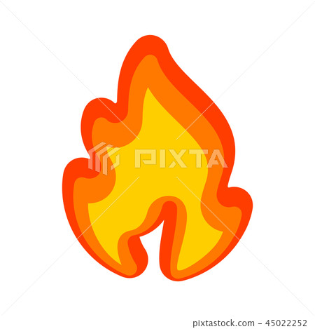 Fire flames, red yellow art new icon Fire flames, red yellow art new icon 45022252