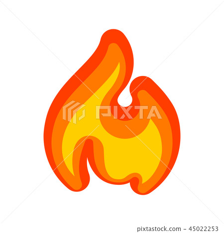 Fire flames, red yellow art new icon Fire flames, red yellow art new icon 45022253