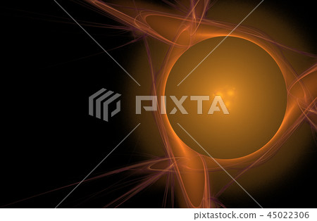 Neon glowing glass sphere bubble - Stock Illustration [45022306] - PIXTA